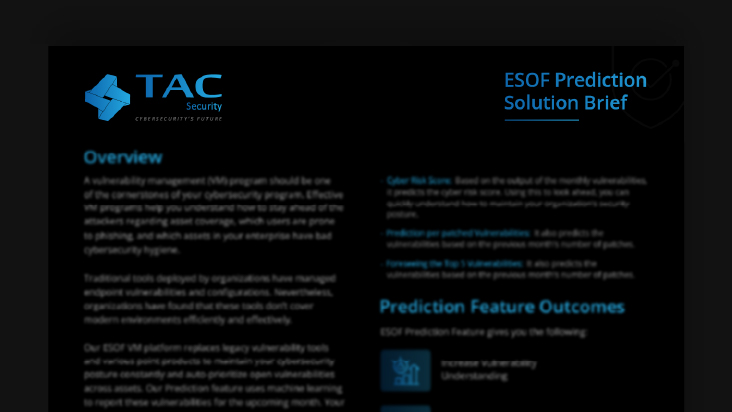 ESOF Prediction Solution brief